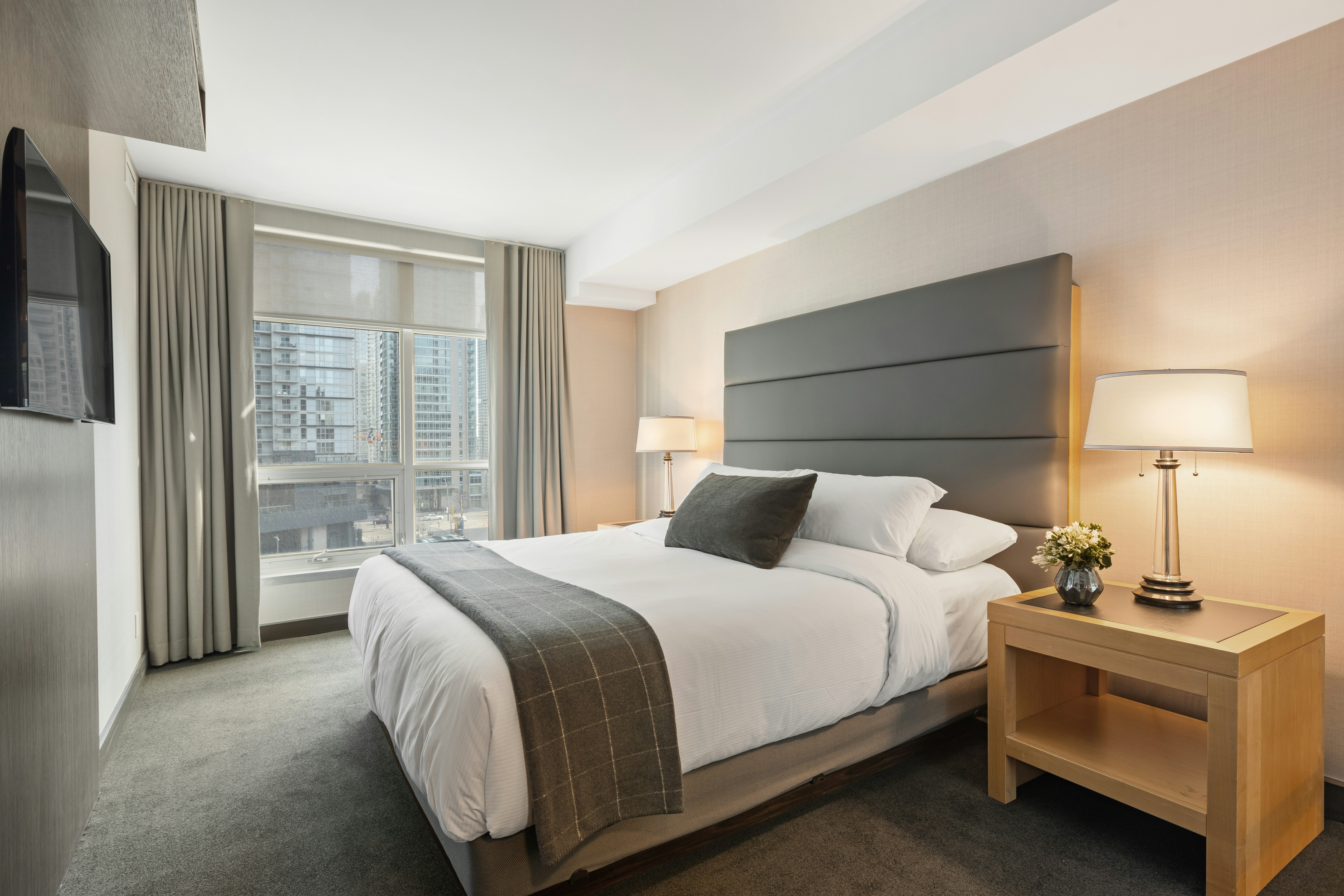 City hotel guest room